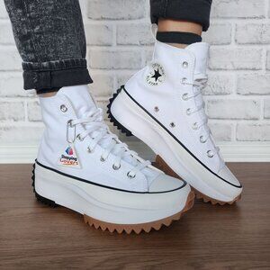 ⭐Converse Chuck Taylor Run Star Hike Hi Sz 7 Womens Shoes Sneakers White 166799C